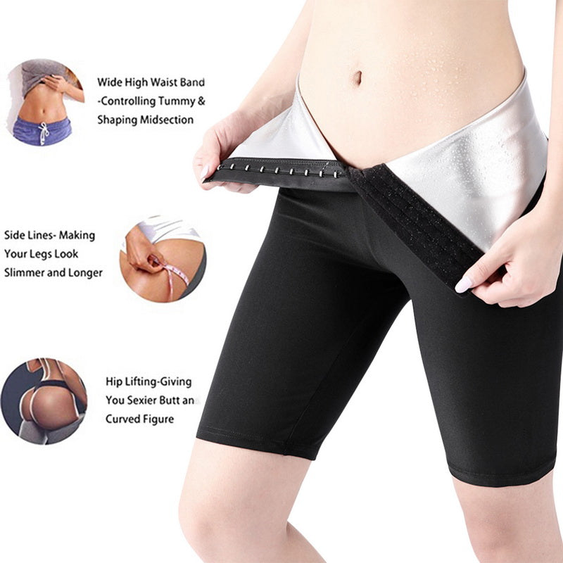 Body Sauna Capri Gym Compression Fitness Shorts